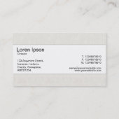 Middenband - canvas look visitekaartje (Achterkant)