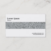 Middenband - Circuitry - Zwart op grijs c6cbcc Visitekaartje (Achterkant)