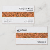 Middenband - Circuitry - Zwart op Oranje f79256 Visitekaartje (Voorkant / Achterkant)