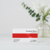 Middenband - Concentrische ringen - Rood Visitekaartje (Staand voorkant)