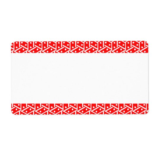Middenband - Domino-effect Etiket (Voorkant)