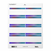 Middenband - Donkere kleur Etiket (Full Sheet)