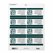 Middenband - donkergroen etiket (Full Sheet)