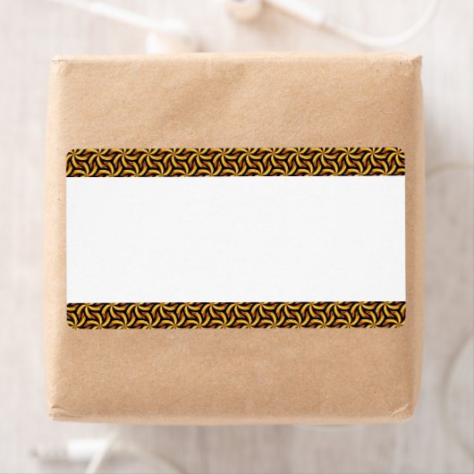 Middenband - Draaiende bloemen Etiket (Insitu)