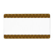 Middenband - Draaiende bloemen Etiket (Voorkant)