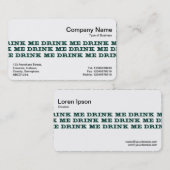 Middenband - Drink me Visitekaartje (Voorkant / Achterkant)