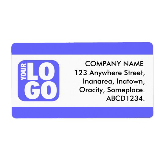 Middenband - elektrisch blauw etiket (Voorkant)