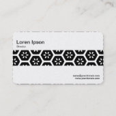 Middenband - Geometrisch Abstract (goud) Visitekaartje (Achterkant)