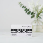 Middenband - Geometrisch Abstract (goud) Visitekaartje (Staand voorkant)