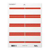 Middenband - Geometrische bloemen Etiket (Full Sheet)