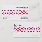 Middenband - Geometrische bloemen Visitekaartje (Voorkant / Achterkant)