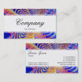 Middenband (gesmede) - Fractal Abstract 061012d Visitekaartje (Voorkant / Achterkant)