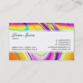 Middenband (gesmede) - Fractal Abstract 061012f Visitekaartje (Achterkant)