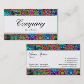 Middenband (gesmede) - Fractal Abstract 191111a Visitekaartje (Voorkant / Achterkant)