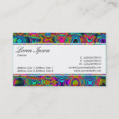 Middenband (gesmede) - Fractal Abstract 191111a Visitekaartje (Achterkant)