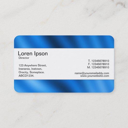 Middenband (gesneden) - Indigoverloop Visitekaartje (Achterkant)