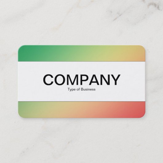 Middenband (gesneden) - Verloopgradiënt Grn, Yellw Visitekaartje (Voorkant)