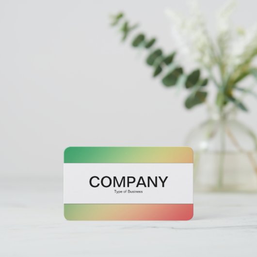 Middenband (gesneden) - Verloopgradiënt Grn, Yellw Visitekaartje (Staand voorkant)