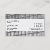 Middenband - Glazen wand 02 - Zwart-wit Visitekaartje (Achterkant)