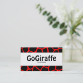 Middenband - GoGiraffe - Red FF0000 Visitekaartje (Staand voorkant)