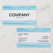 Middenband - golfblauw visitekaartje (Voorkant / Achterkant)