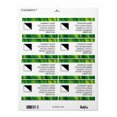 Middenband - Groene golven Etiket (Full Sheet)