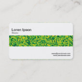 Middenband - groene onderdrukking visitekaartje (Achterkant)