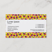 Middenband - Hexagon Patroon 01 Visitekaartje (Achterkant)