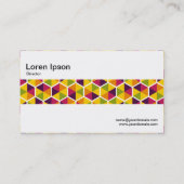 Middenband - Hexagonal Pattern 01 Visitekaartje (Achterkant)