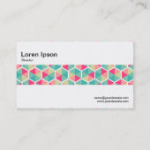 Middenband - Hexagonal Pattern 02 Visitekaartje (Achterkant)