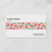 Middenband - Hexagonal Pattern 04 Visitekaartje (Achterkant)