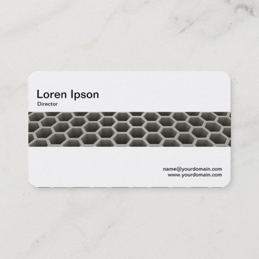 Middenband - Honeycomb in perspectief (Warm) Visitekaartje (Achterkant)