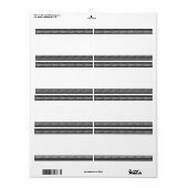 Middenband - Horizontale Strepen Etiket (Full Sheet)