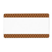 Middenband - Houtblokpatroon Etiket (Voorkant)