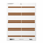 Middenband - Houtblokpatroon Etiket (Full Sheet)