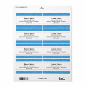 Middenband II - Blauwe Tex Etiket (Full Sheet)