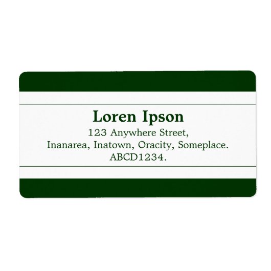 Middenband II - Donkergroen Etiket (Voorkant)