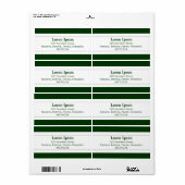 Middenband II - Donkergroen Etiket (Full Sheet)