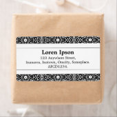 Middenband II - Geometrische bloemen Etiket (Insitu)