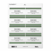 Middenband II - Groen zand Etiket (Full Sheet)