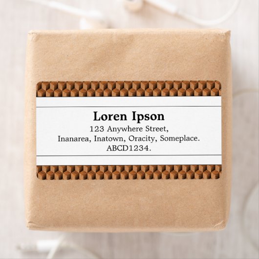 Middenband II - Houden Block Pattern Etiket (Insitu)