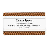 Middenband II - Houden Block Pattern Etiket (Voorkant)