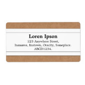 Middenband II - Kartonnen doos Etiket (Voorkant)