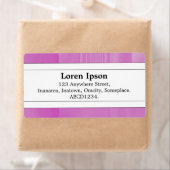 Middenband II - Lila glas Etiket (Insitu)