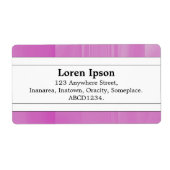 Middenband II - Lila glas Etiket (Voorkant)