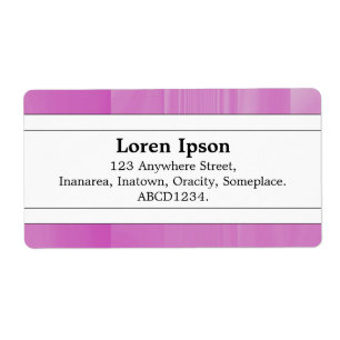 Middenband II - Lila glas Etiket