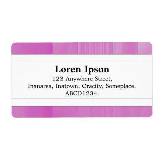 Middenband II - Lila glas Etiket (Voorkant)