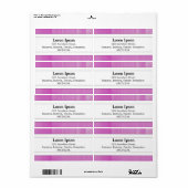 Middenband II - Lila glas Etiket (Full Sheet)