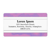 Middenband II - Lila marmer Etiket (Voorkant)