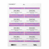 Middenband II - Lila marmer Etiket (Full Sheet)